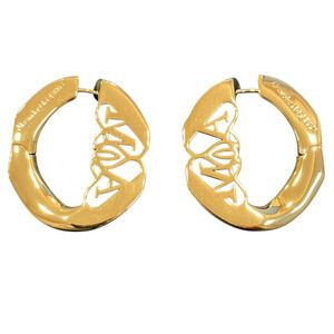 Alexander McQueen earrings, accessory, total weight 10.7g, brass.